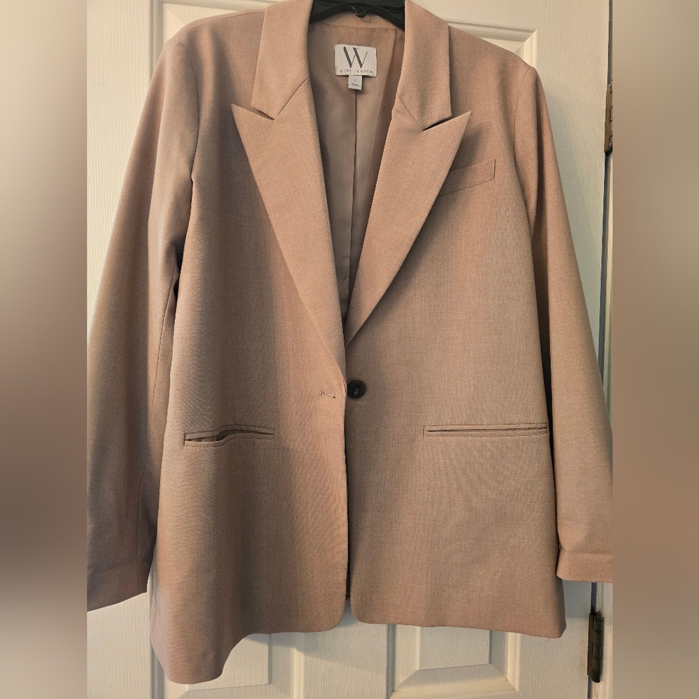 Women's khaki blazer
